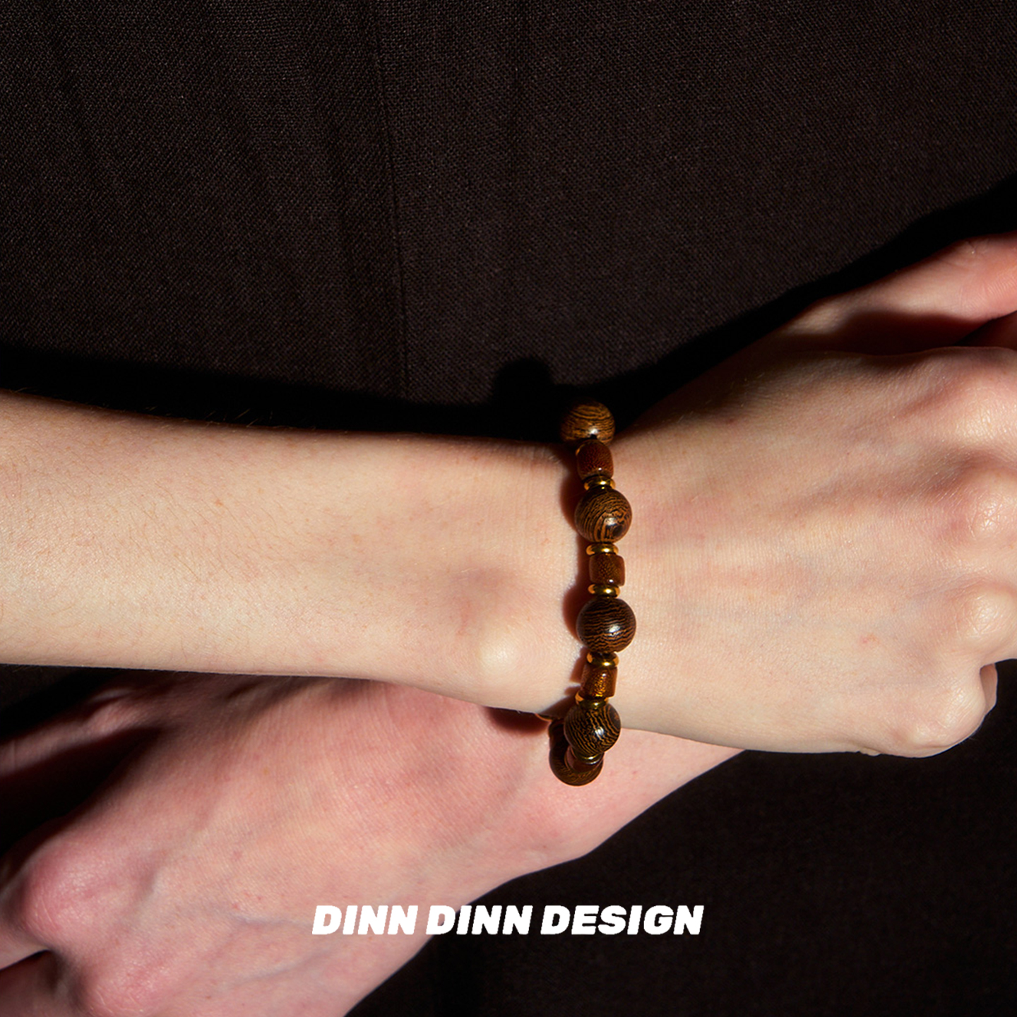 Dare买手店 DINN DINN DESIGN木质手串原创设计精致复古首饰度假