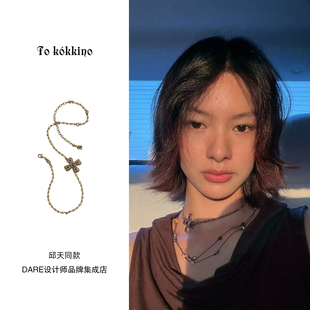 复古mini经典 四面蝴蝶结choker项链女 tokokkino正品 Dare买手店