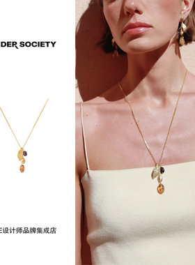 Dare买手店Tender society柠檬串珠流苏项链金色首饰原创设计复古