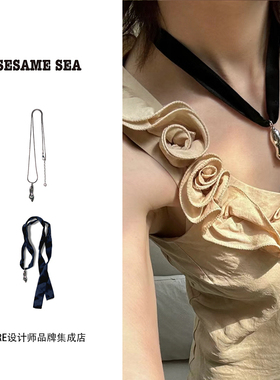 Dare买手店sesame sea雕塑吊坠项链两戴百搭通勤高级时尚饰品首饰