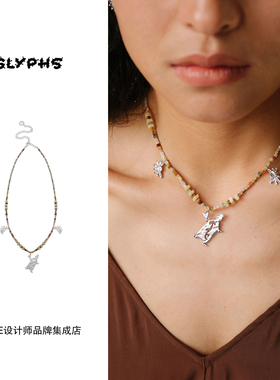 Dare买手店 GLYPHS符界 盼金哥项链原创设计高级复古精致首饰女