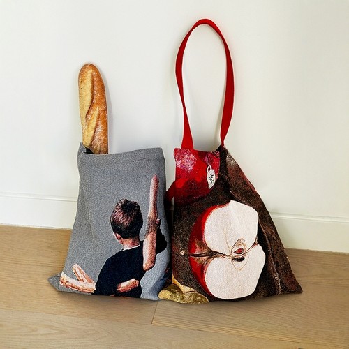 softserve苹果法棍油画包