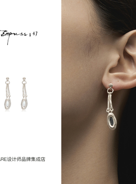 【5折】Dare买手店 empress47 正品 银镜流苏耳钉女纯银小众原创