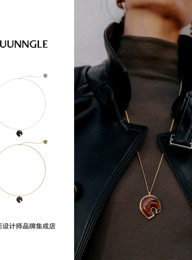 Dare买手店JUUNNGLE LAB 马蹄项链原创设计高级饰品首饰新年好运