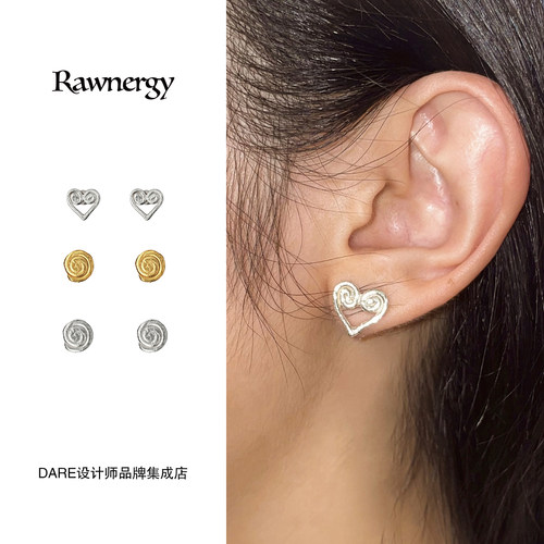 Rawnergy 日常多形态小耳钉925银小众日常通勤民族复古饰品首饰女