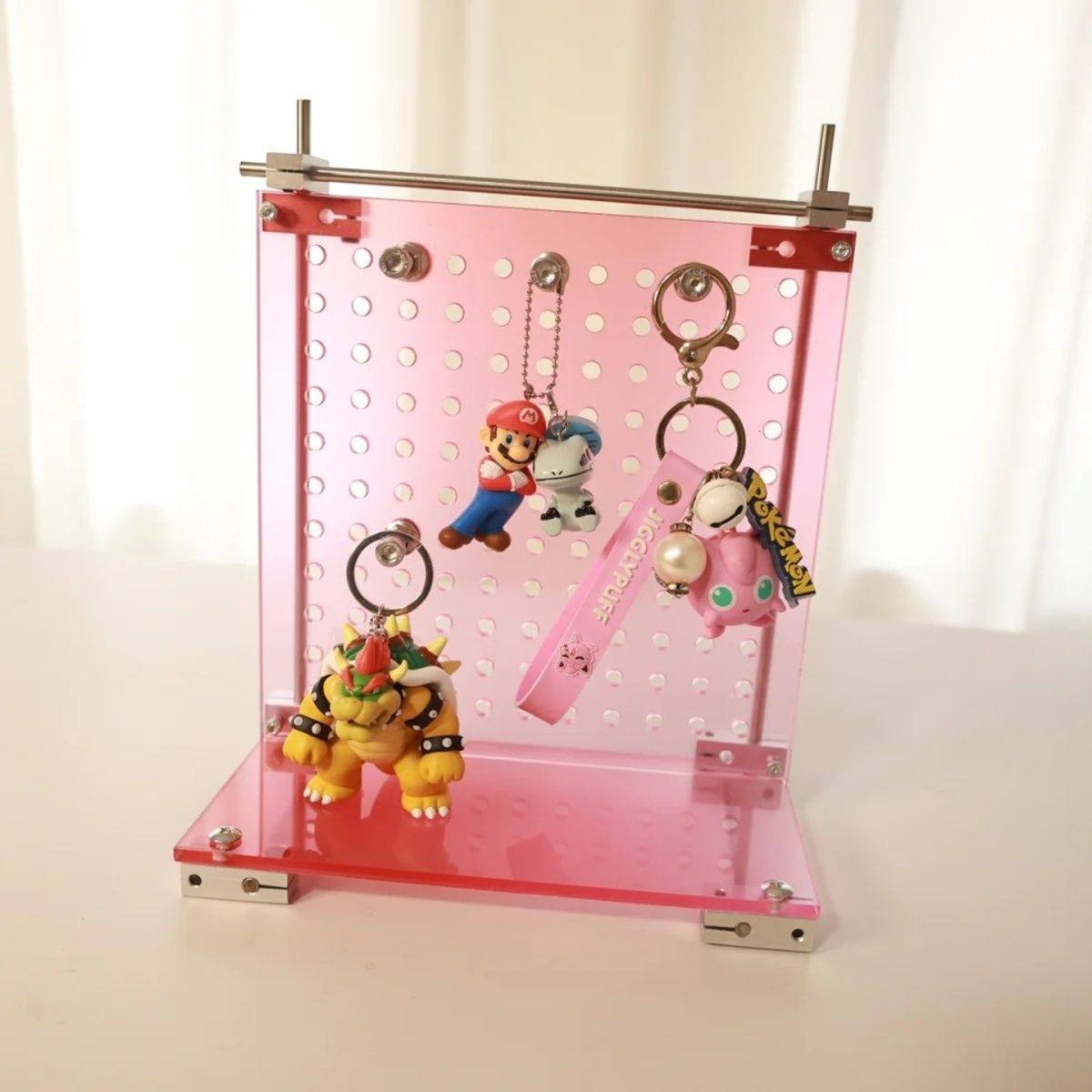 洞洞板桌面收纳架手办架盲盒收纳架桌面置物架洞洞板光轴挂架