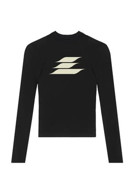 黑色长袖印花t恤女2025秋季新款字母印花收腰显瘦内搭打底衫上衣