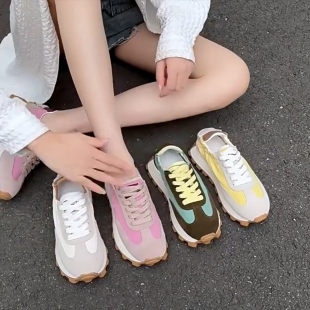 3132小码厚底德训阿甘小白鞋女鞋百搭夏季薄款透气显瘦增高老爹鞋