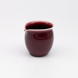 渌水山房 台湾晓芳窑 郎红釉公道杯 匀杯 宝石红釉 收藏级品相