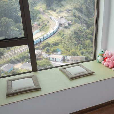 日式夏季凉席飘窗垫窗台阳台防滑席面北欧简约榻榻米藤席垫子定做