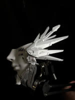 The half-face mechanical girl mask of Bai Xueji Xue is a mysterious cyberpunk mask for Christmas thumbnail 2