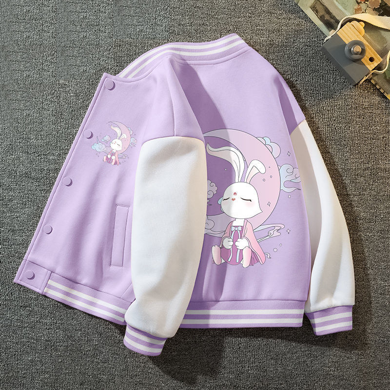 女童外套春秋款2023新款棒球服中大童上衣儿童运动开衫女宝宝休闲