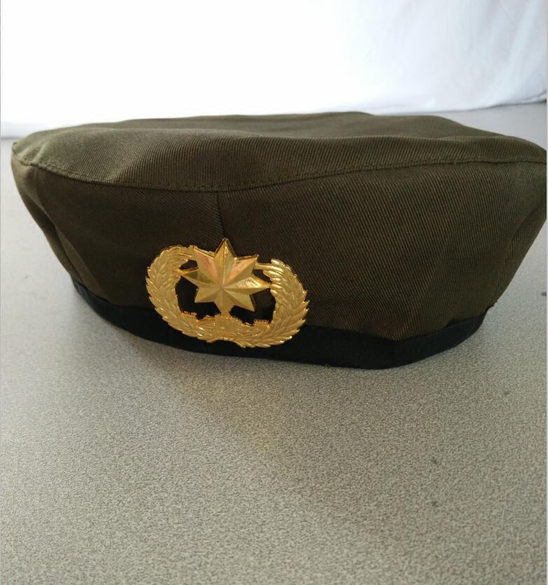 新款春秋水兵舞制服呢帽子演出迷彩贝雷帽男女广场舞活动表演包邮