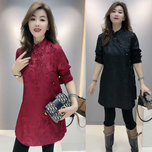 衬衫宽松显瘦长袖新中式国风唐装