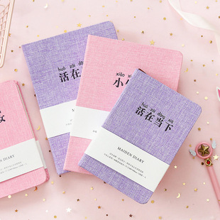 手帐本女生 可爱小清新记事本韩国少女心粉色Ins笔记本女孩日记本