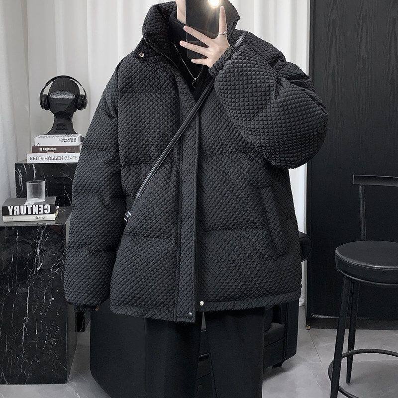棉袄袄高级感冬装小众加厚男冬季棉服外套工装棉衣男款羽绒子保暖