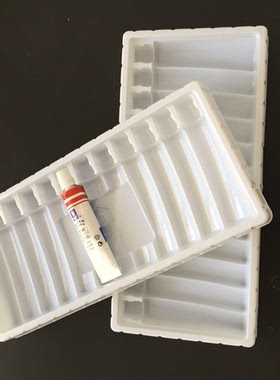 白色PVC吸塑内托 吸塑包装盒定制加工 广信儿童染料托盘