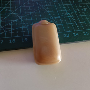 赣江黄蜡石细蜡冻天然原石平安无事牌项链男士长方吊坠高级感礼物