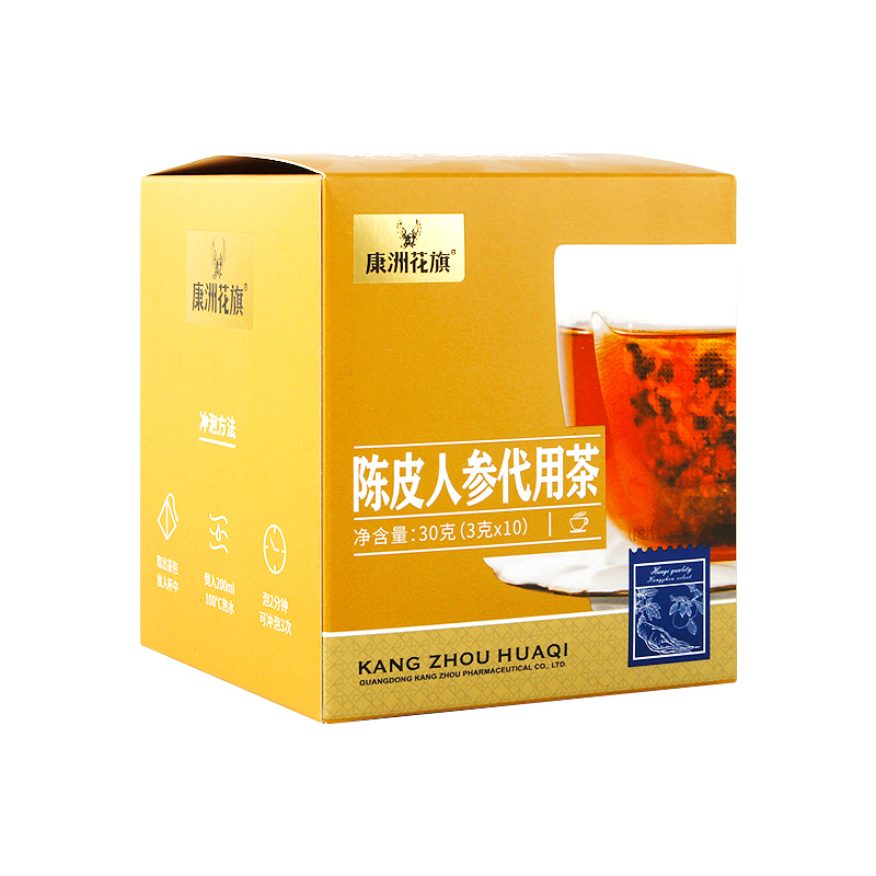 康洲花旗 陈皮人参代用茶 3g*10包冲泡
