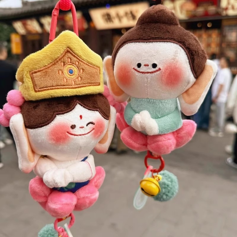 云冈石窟莲花佛小伴玩偶大同周边文创纪念品挂件精品钥匙扣车