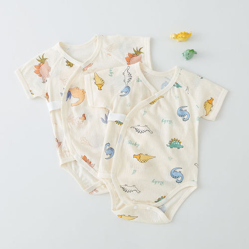 纯棉短袖三角宝宝夏季新生儿婴儿