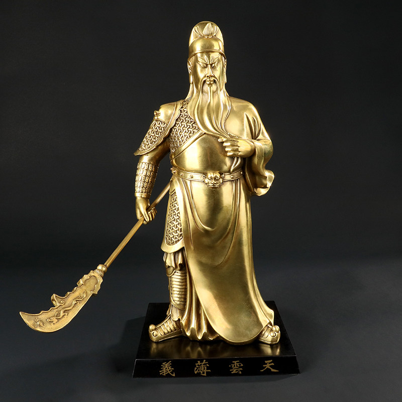 大仕缘 铜关公工艺品武财神办公室招财家居摆件开业乔迁装饰礼品