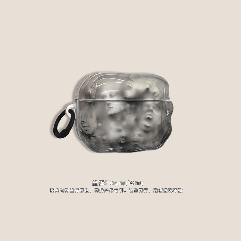 原创艺术雕像人脸插画适用苹果AirPods4代半透明保护套个性男女AirPods Pro3/Pro2无线降噪蓝牙耳机软壳三四