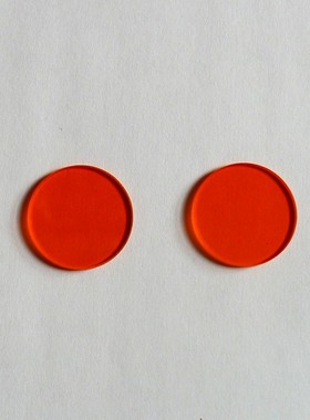 CB535，CB550，CB565，CB580， CB光学滤光片 橙色玻璃  Φ25*2mm