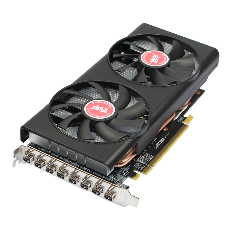 旌宇专业多屏显卡八屏大屏拼接 电视墙视觉展厅4K点对点N166S 6G