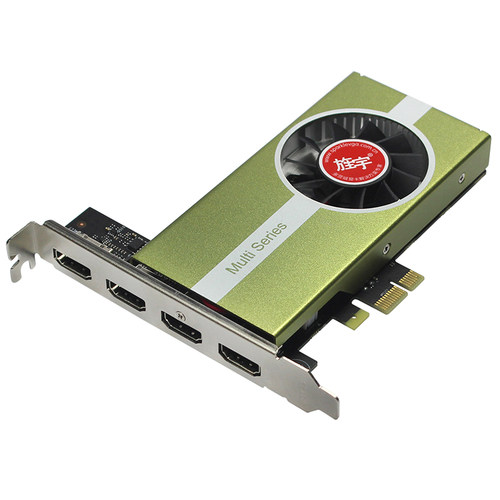 旌宇多屏显卡 四屏N73 4HDMI 2G XS青锋  GT730 X1 炒股期货办公