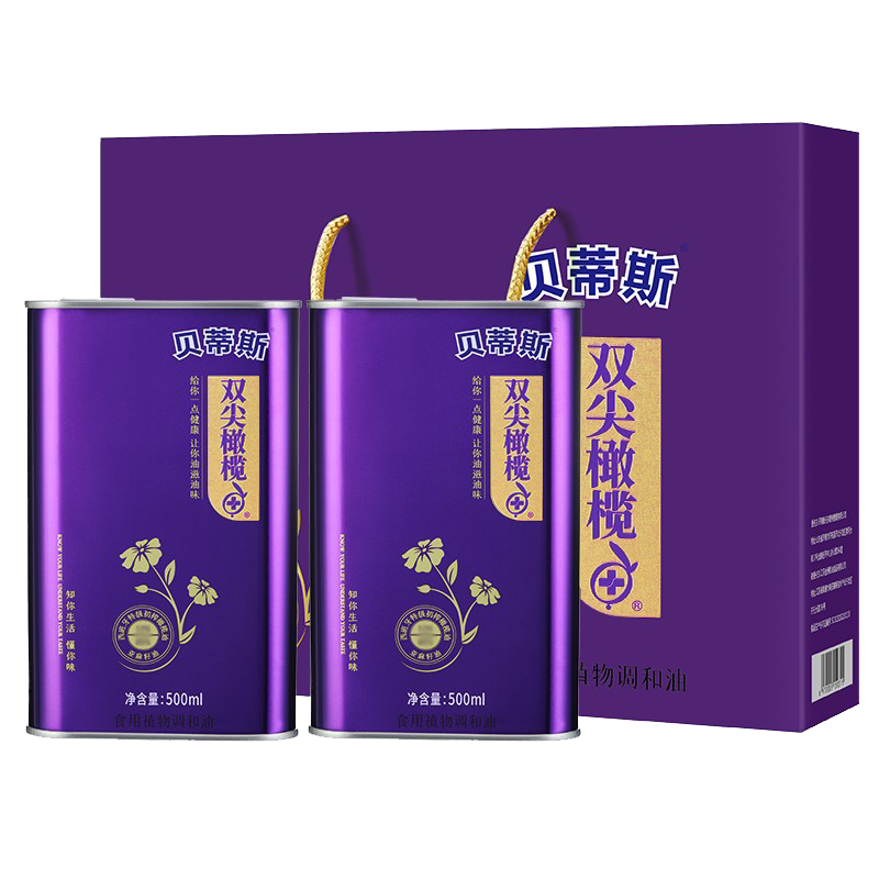 贝蒂斯亚麻籽橄榄油西班牙原装进口食用油植物调和油家用凉拌炒菜