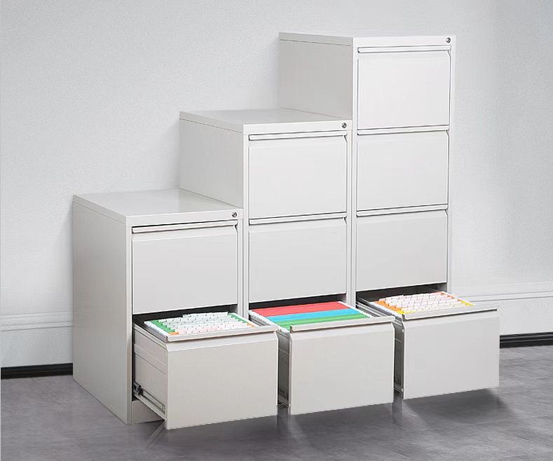 挂捞柜二三四斗卡箱文件柜抽屉式带锁铁皮a4fc挂快劳资料档案柜