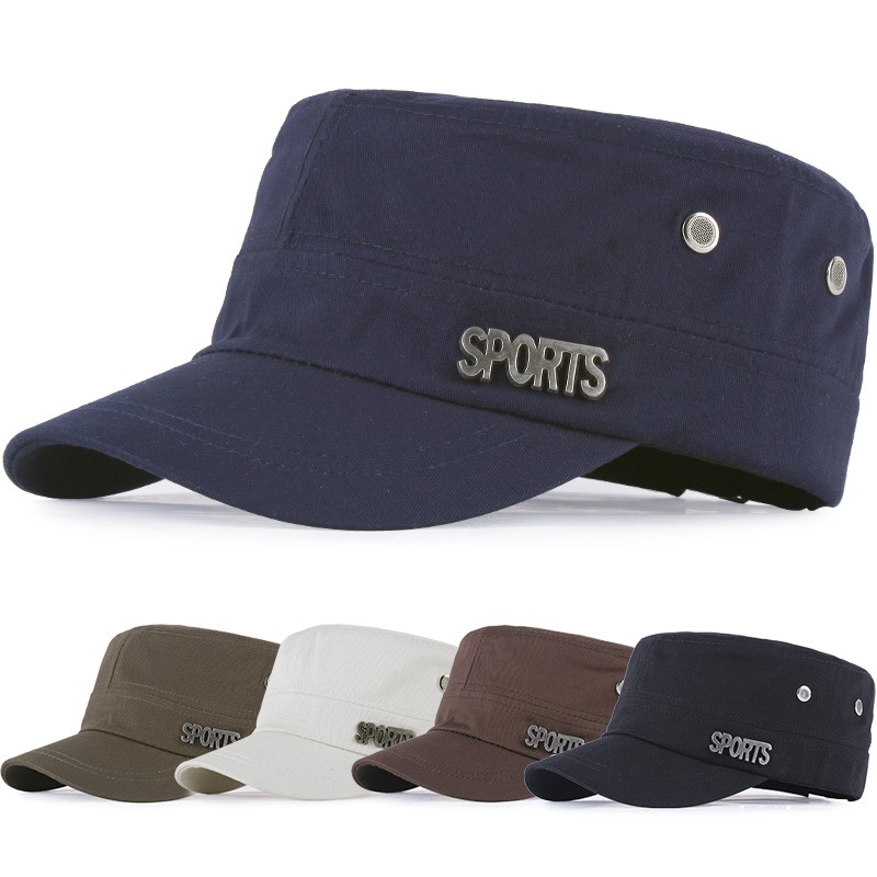 春秋户外平顶帽出游男