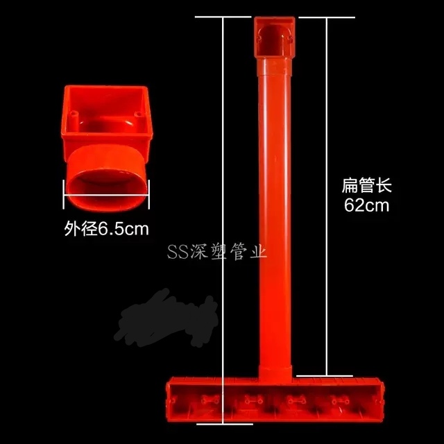 86型电视机五联影音底盒背景墙 63*45扁管墙上开关阻燃接线盒 电子/电工 开关/插座底盒 原图主图