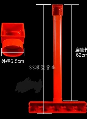 86型电视机五联影音底盒背景墙 63*45扁管墙上开关阻燃接线盒