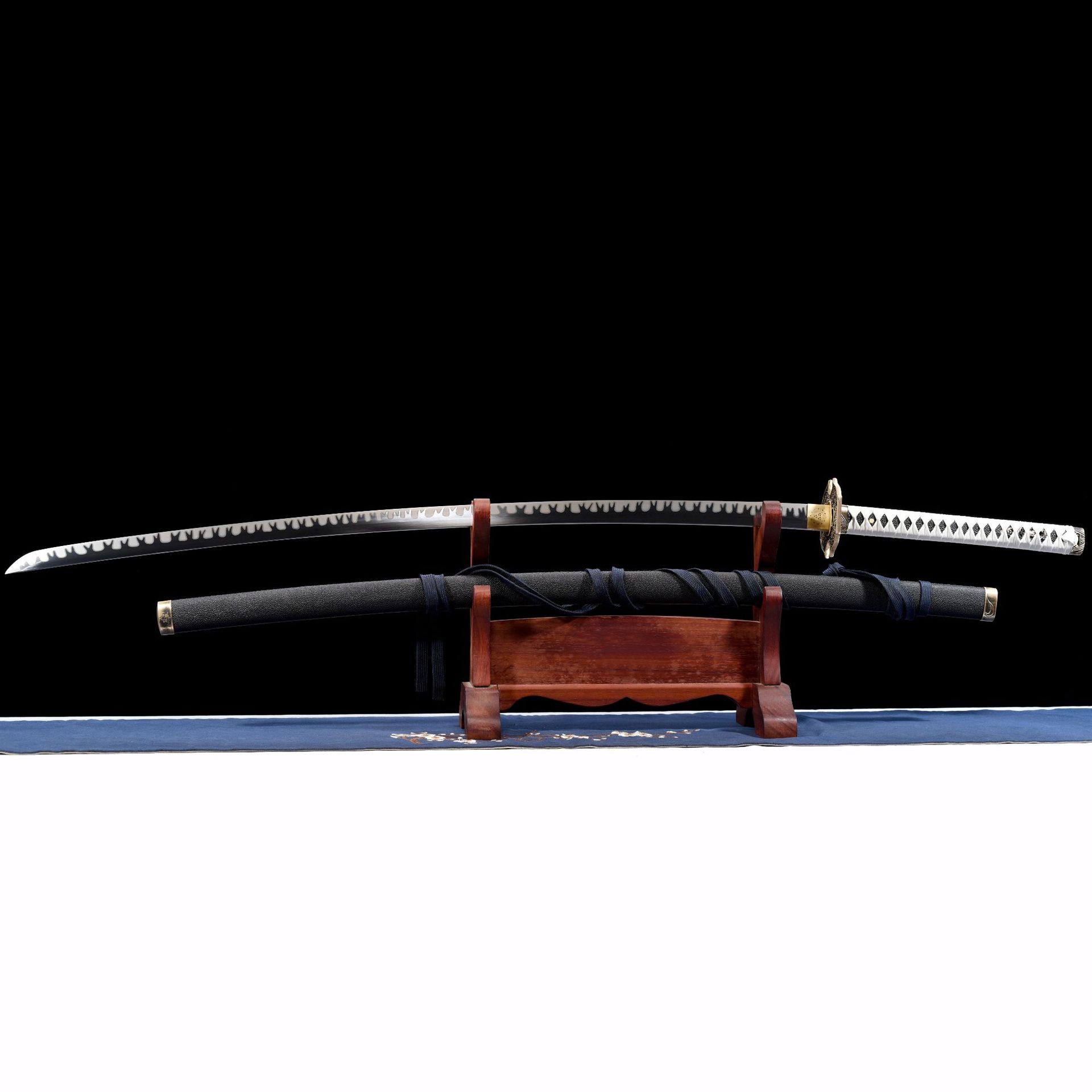 龙泉市刀剑高锰钢一体Katana日式指挥刀加长动漫阎魔刀宝剑未开刃,特色手工艺,剑袋,淘宝优惠券,粉丝福利购,淘宝优惠卷