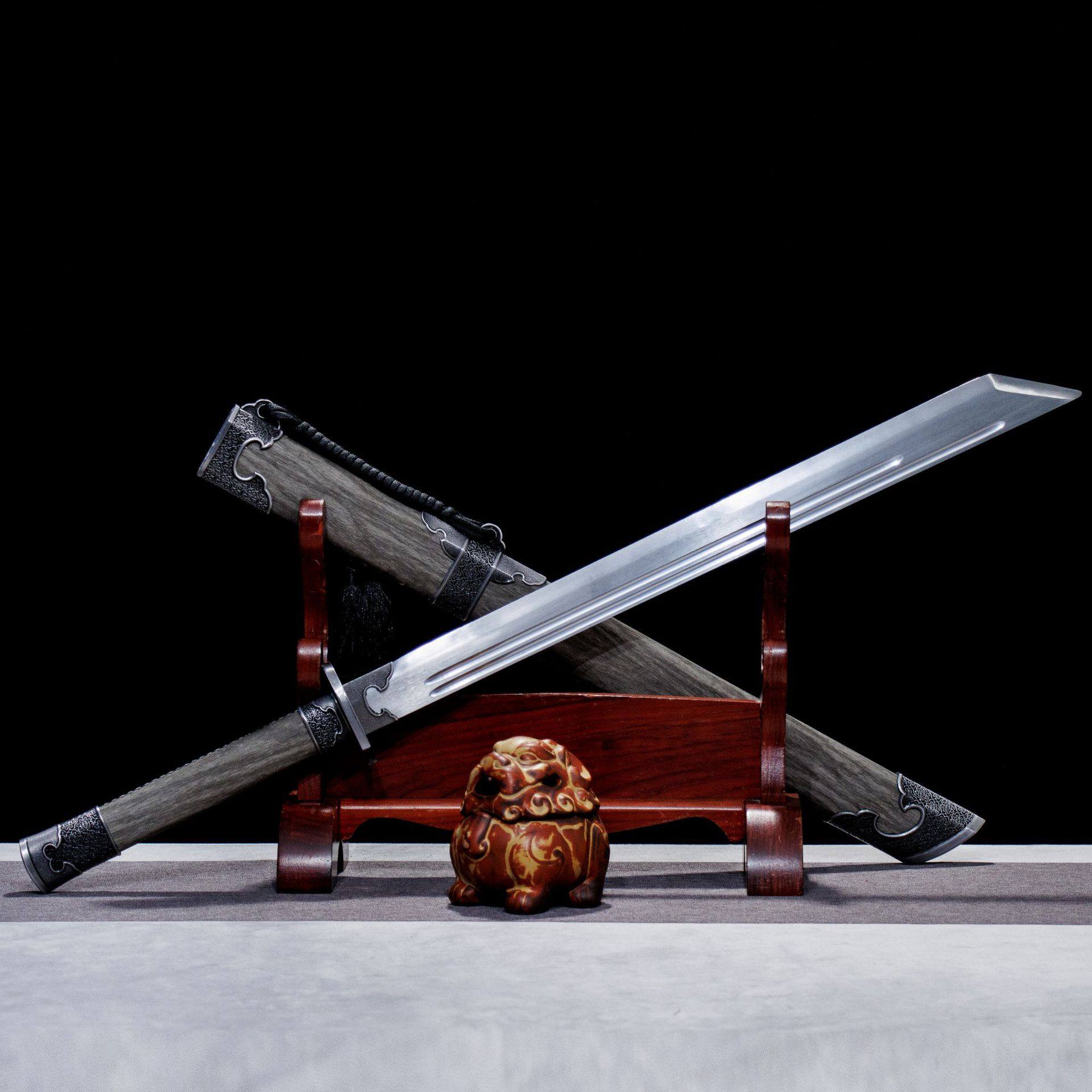 龙泉市刀剑高锰钢一体锦衣卫绣春刀双手战刀唐横刀影视宝剑未开刃,特色手工艺,剑袋,淘宝优惠券,粉丝福利购,淘宝优惠卷