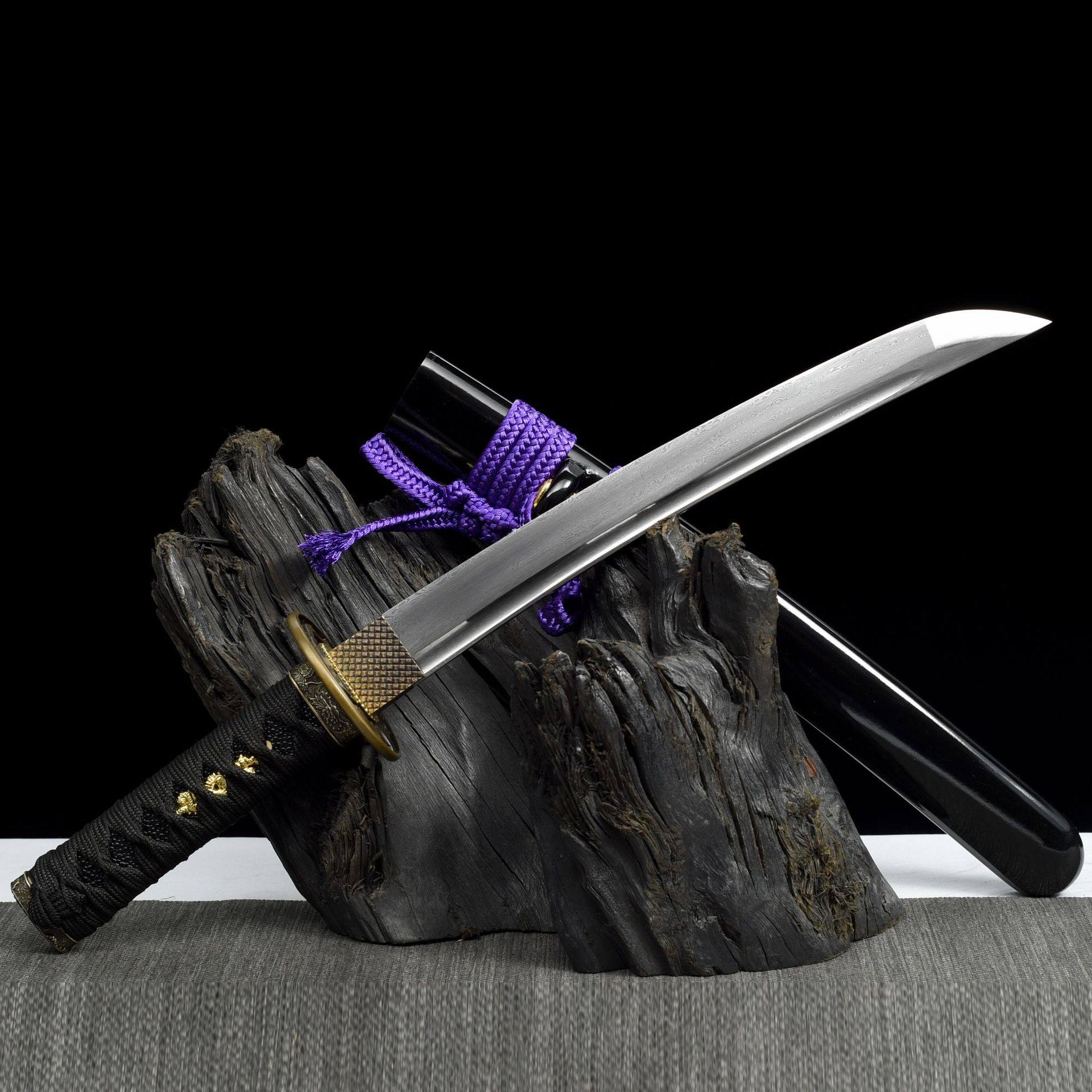 龙泉市刀剑手工锻打一体日式肋差防身指挥短刀影视宝剑收藏未开刃,特色手工艺,剑袋,淘宝优惠券,粉丝福利购,淘宝优惠卷