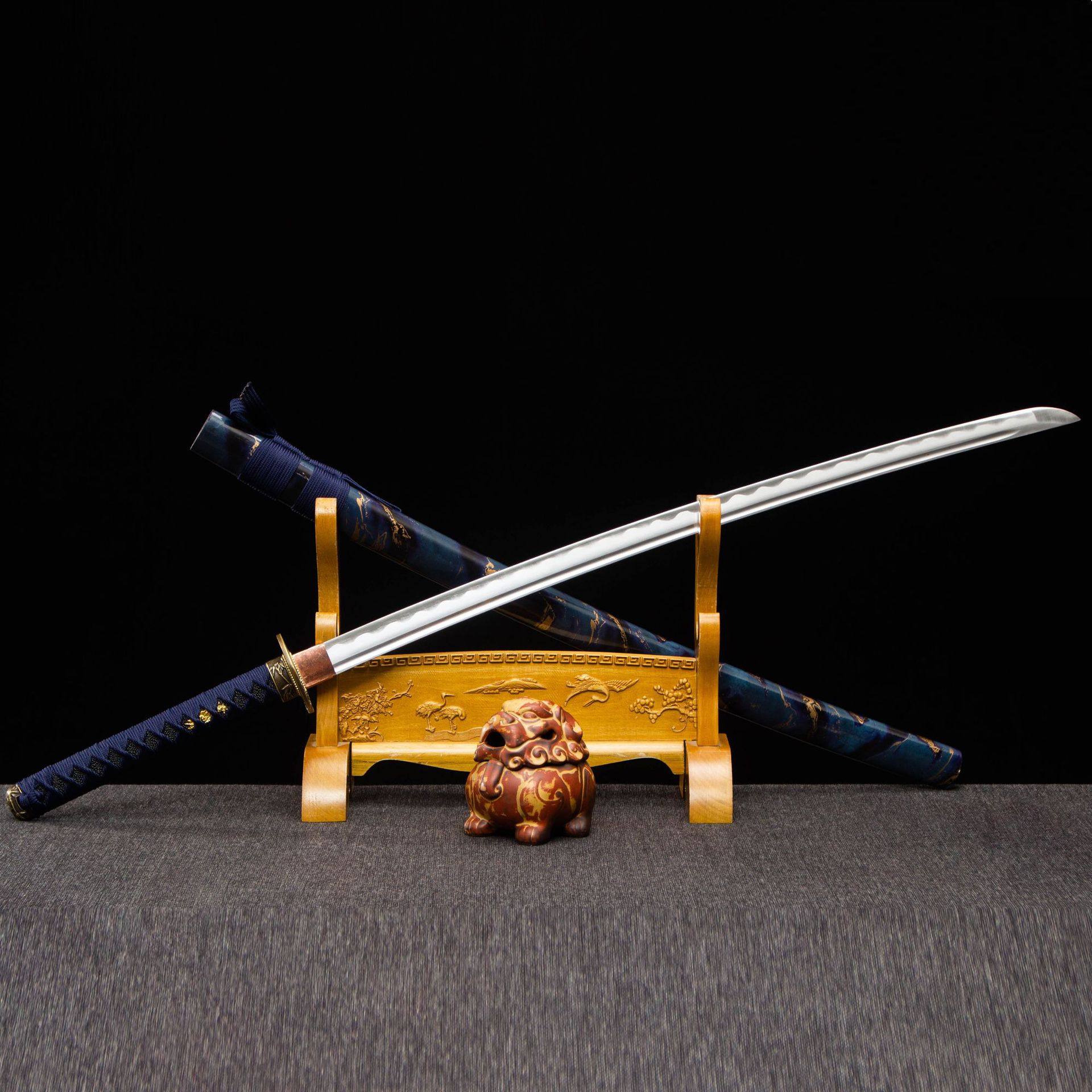 龙泉市刀剑高锰钢手工锻打Katana日式刀一体宝剑影视冷兵器未开刃,特色手工艺,剑袋,淘宝优惠券,粉丝福利购,淘宝优惠卷