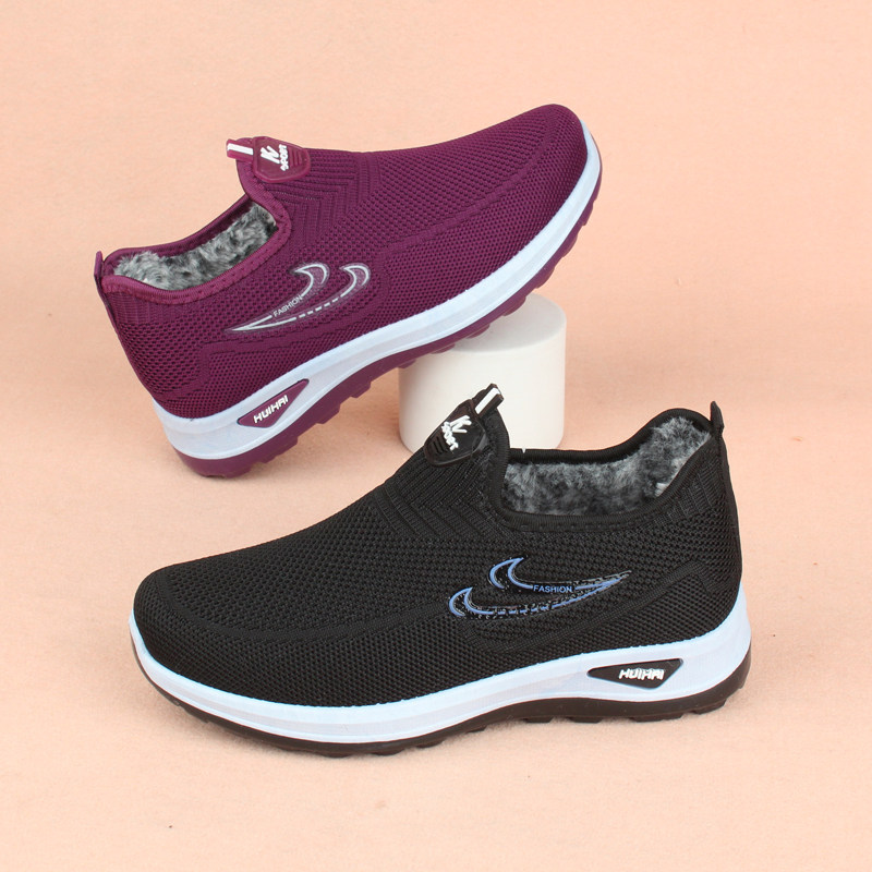 冬季新款老北京布鞋女休闲运动加绒保暖老人防滑软底妈妈健步棉鞋,女鞋,时尚雪地靴,淘宝优惠券,粉丝福利购,淘宝优惠卷