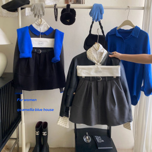 miu系设计茧型花苞毛呢短裙女秋冬法式 宽松藏肉显瘦蓬蓬A字半身裙