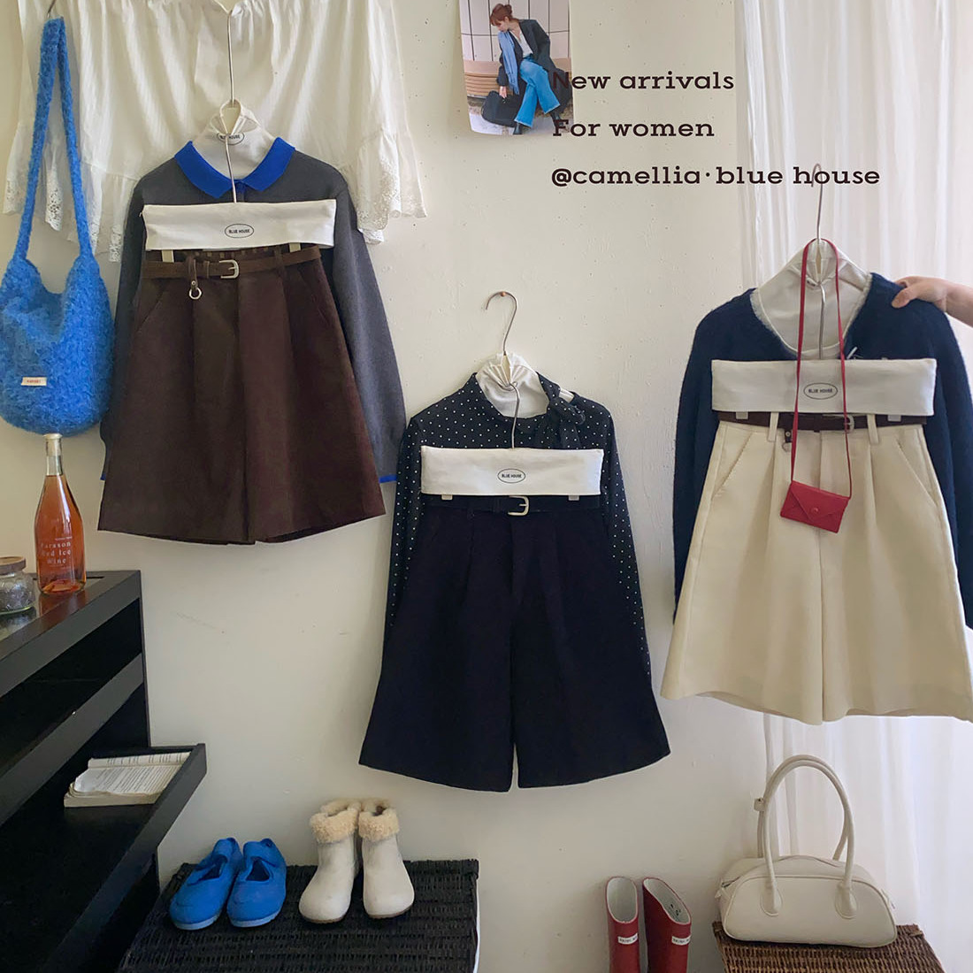 港风复古灯芯绒高腰西装短裤女秋