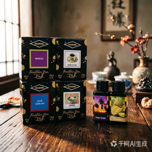 diamine 马来西亚、韩国限定 珍多冰 紫色暮蔼 榴莲