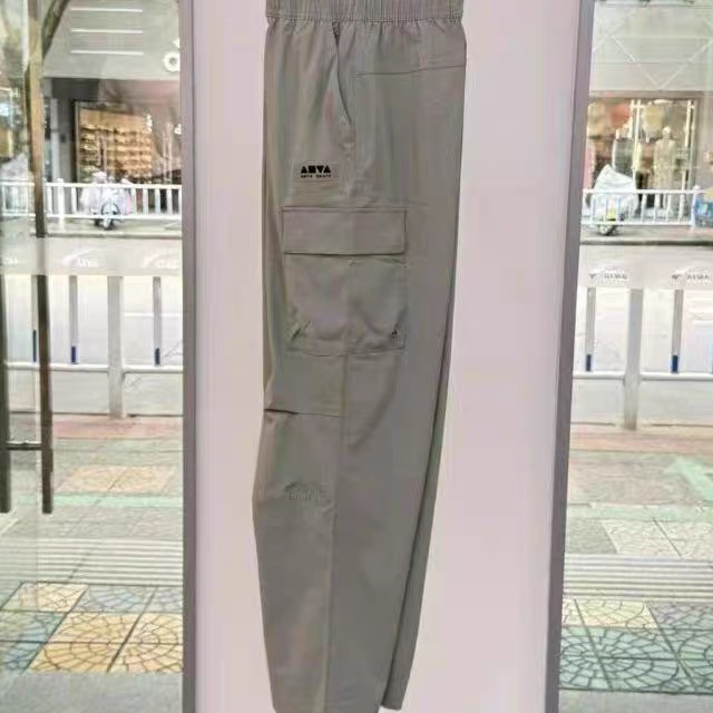 安踏直筒长裤男女同款2025夏季