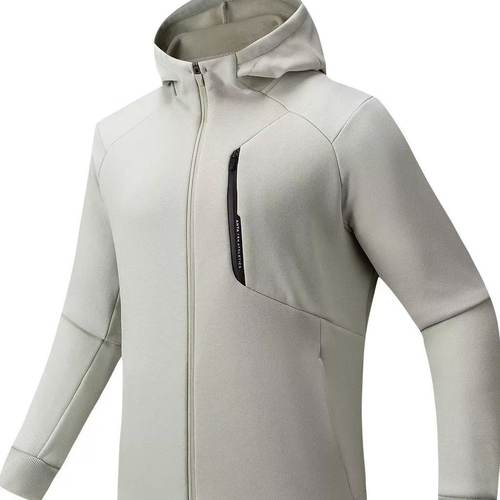 安踏加绒保暖针织厚外套男士