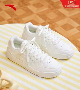 安踏982GZ丨休闲低帮板鞋女夏季新款经典百搭小白鞋女鞋122438010