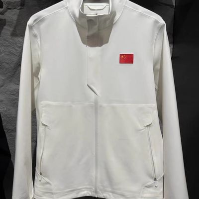 安踏透气立领半拉链通勤运动长袖