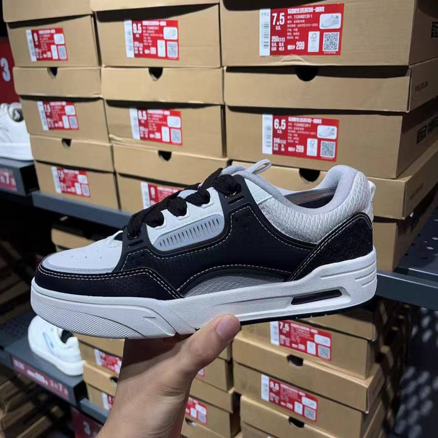 安踏骜杰丨撞色厚底板鞋男女同款潮流休闲鞋百搭情侣鞋112448040R