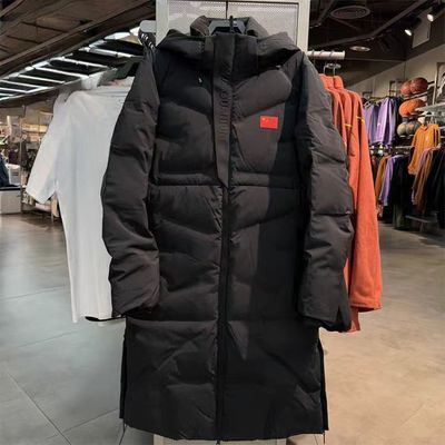 安踏冠军全天候系列2024冬男长款防泼水鹅绒连帽羽绒服152510916