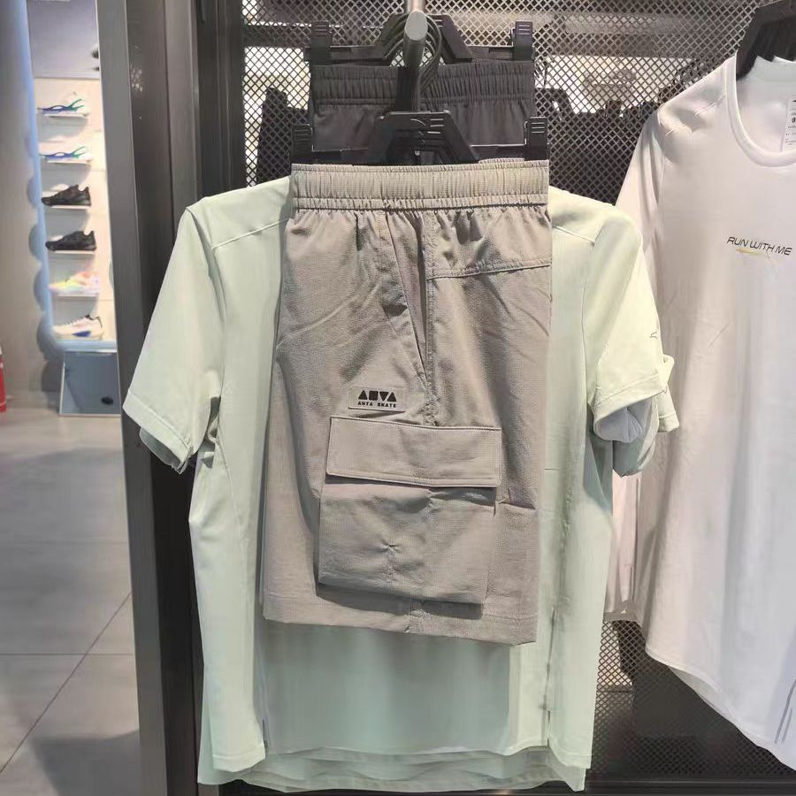 安踏潮流复古梭织短裤男女夏季